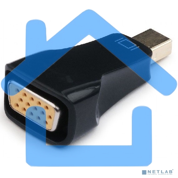 Переходник miniDisplayPort - VGA, Cablexpert A-mDPM-VGAF-01, 20M/15F, черный, пакет