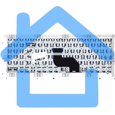 Клавиатура для ноутбука MSI CR640 CX640, черная c рамкой, большой (вертикальный) Enter