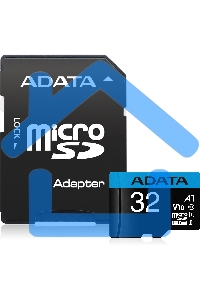 Флеш карта microSD 32Gb ADATA microSDHC Class 10 UHS-I A1 100/20 MB/s (SD адаптер)