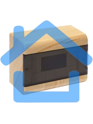 Щиток ОП Тусо 9мод. с прозрачной двер. 222х160х93мм IP40 сосна на светл. основе Рувинил 68029-27М