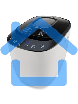 Хлебопечь Hyundai HYBM-P0613 550Вт белый/черный