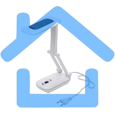 Светильник настольный Rexant Сиквел Про c солнечной панелью и с ночником, 220 В, LED, 5 Вт, 4000 К, бесступенчатое диммирование, заряжаемый, 2 ч автономной работы