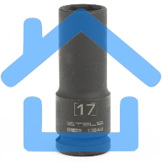Головка ударная удлиненная шестигранная, 17 мм, 1/2