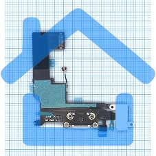 Шлейф разъема питания с аудио-разъемом для iPhone SE белый