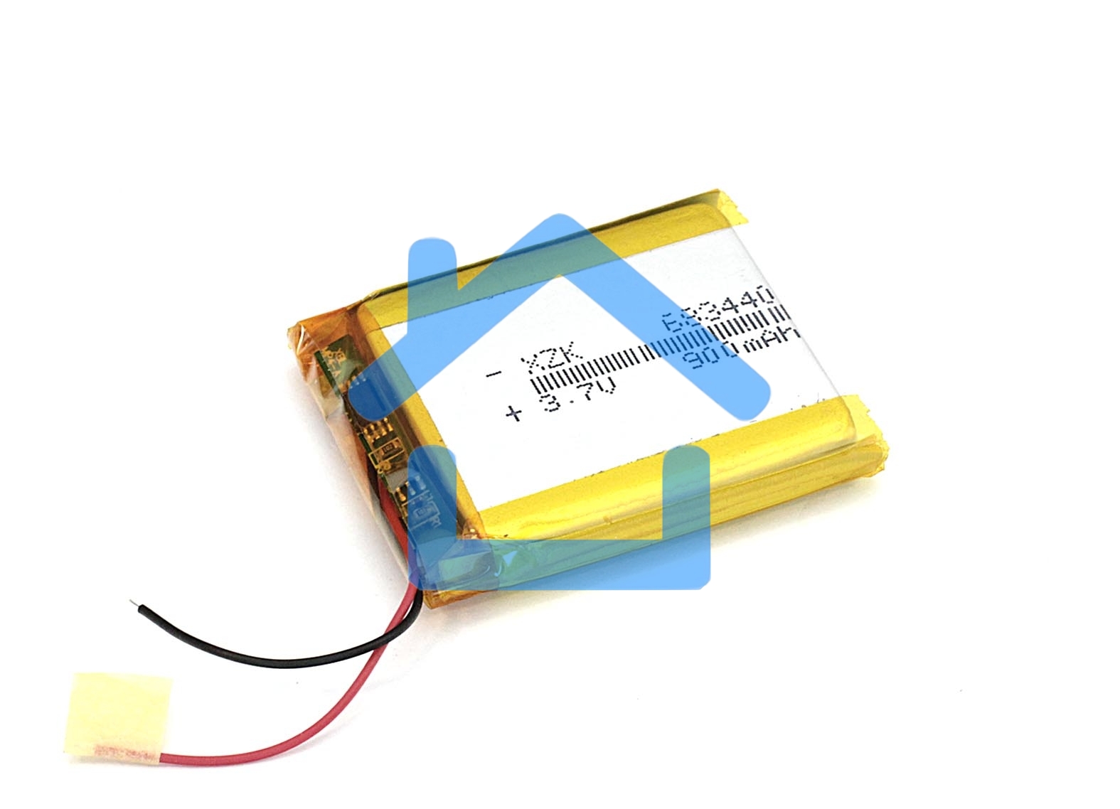 Аккумулятор Li-Pol (батарея) 6.8*34*40мм 2pin 3.7V/900mAh