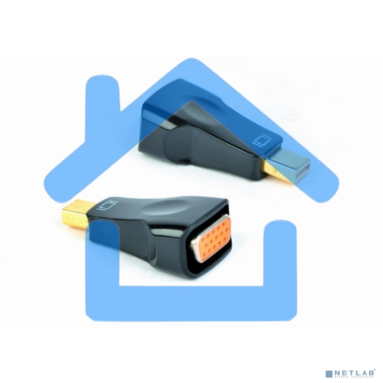 Переходник miniDisplayPort - VGA, Cablexpert A-mDPM-VGAF-01, 20M/15F, черный, пакет
