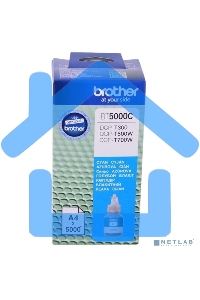 Чернила Brother BT5000C для DCPT300/500W/700W Cyan, 5000 страниц (А4)