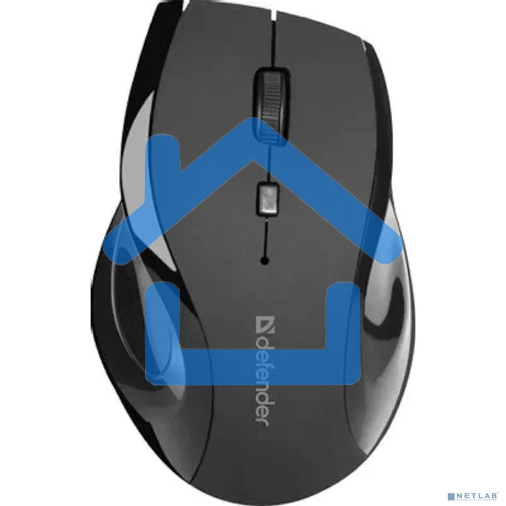 Мышь беспроводная Defender Accura MM-295 черный, 1600 dpi, радиоканал, USB, кнопки - 6