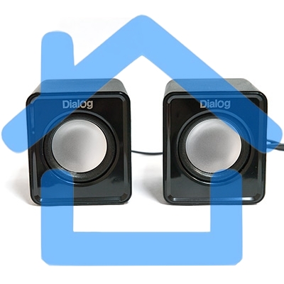 Акустическая система Dialog Colibri AC-02UP черный акустические колонки 2.0, 5W RMS, питание от USB