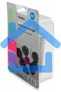 Картридж струйный Cactus CS-C4912 №82 пурпурный (72 ml) для HP Design Jet 500/800C