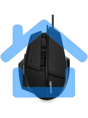 Мышь проводная Гарнизон GM-740G черный, 3200 dpi, USB, кнопки - 7