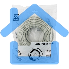 Патч-корд медный UTP Cablexpert PP10-10M кат.5, 10м, литой, многожильный (серый)