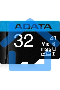 Флеш карта microSD 32Gb ADATA microSDHC Class 10 UHS-I A1 100/20 MB/s (SD адаптер)