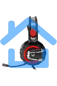 Гарнитура игровая Crown CMGH-3000 черный/красный