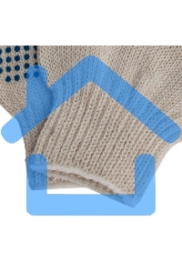 Перчатки трикотажные, с ПВХ точкой, 7 класс, Россия Сибртех