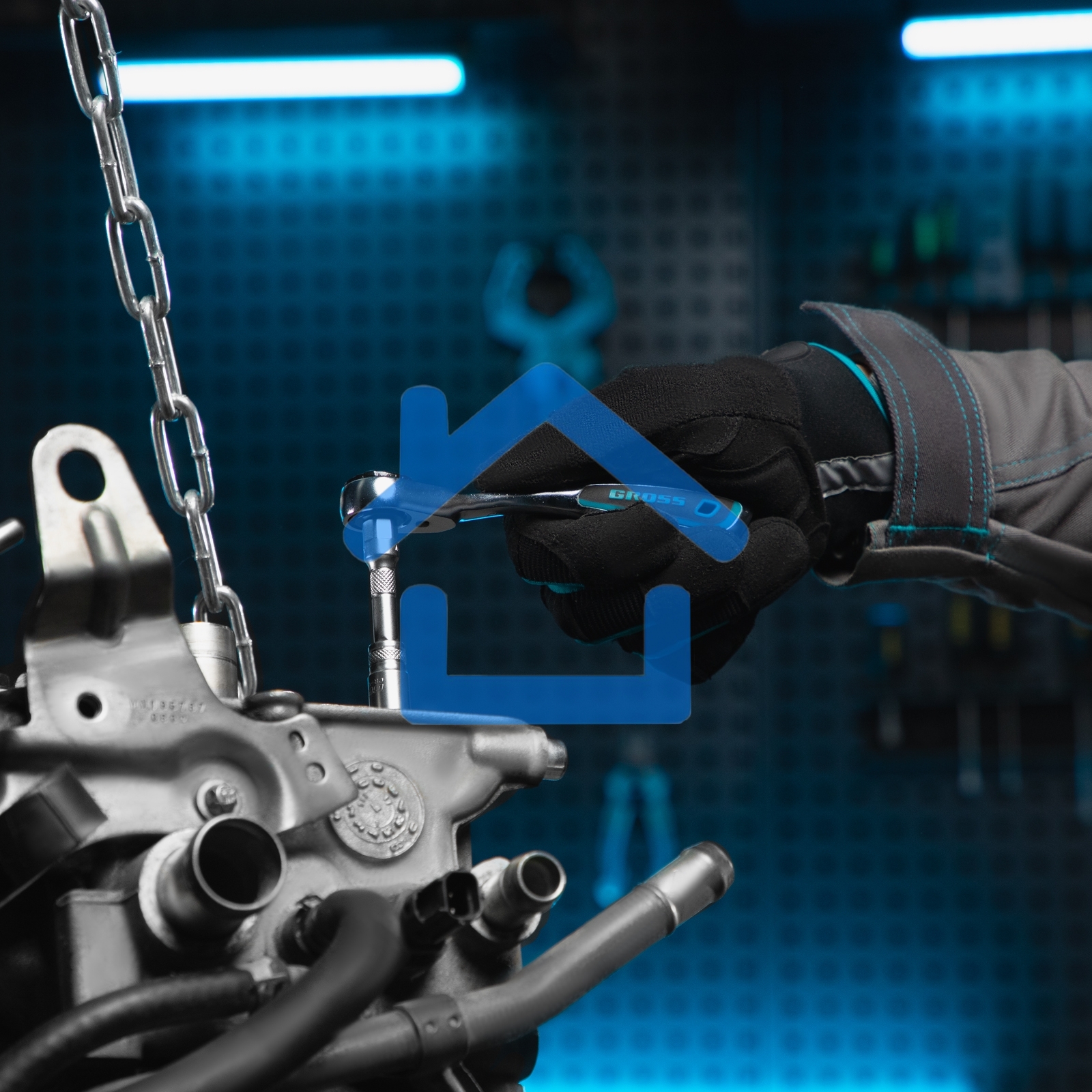 Набор инструментов 76 предметов, 120 зубьев, CrV1/4, 1/2