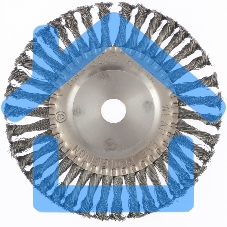 Щетка Matrix для УШМ 200 мм, посадка 22,2 мм, плоская, крученая металлическая проволока