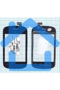 Сенсорное стекло (тачскрин) для Fly IQ235 Uno, черное