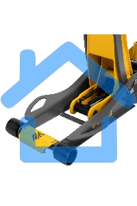 Домкрат гидравлический подкатной Denzel 3 т, 75-500 мм, быстрый подъем, низкий подхват, проф. 51250