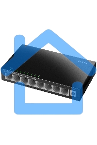 Коммутатор 8-Port 10/100 Mbps Desktop Switch, 8 10/100M RJ45 Ports, Loop Detection, Metal Case, Power Saving, Plug & Play