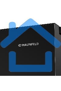 Холодильник Maunfeld MFF177NFB черный глянц. двухкамерный 263/170л морозилка сбоку, No Frost, Side by Side