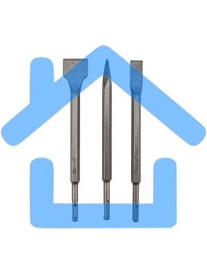 Набор зубил для перфоратора KRANZ SDS PLUS, 3 предмета