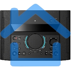 Минисистема Sony Shake-X10 черный 1200Вт CD CDRW DVD DVDRW FM USB BT