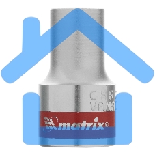 Головка торцевая Matrix, 10 мм, 6-гранная, CrV, под квадрат 1/2