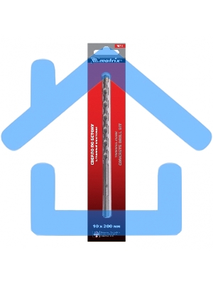 Сверло по бетону Matrix 10 х 200 мм, 3-гранный хвостовик