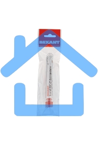 Припой без канифоли ПОС-61 Rexant, 10 г, Ø1.0 мм, (олово 61%, свинец 39%), колба