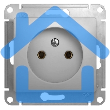 Механизм розетки 1-м СП Glossa 16А IP20 без заземл. алюм. SchE GSL000341 Механизм розетки 1-м СП Glossa 16А IP20 без заземл. алюм. SchE GSL000341