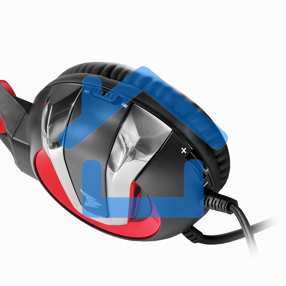 Гарнитура игровая Crown CMGH-3000 черный/красный