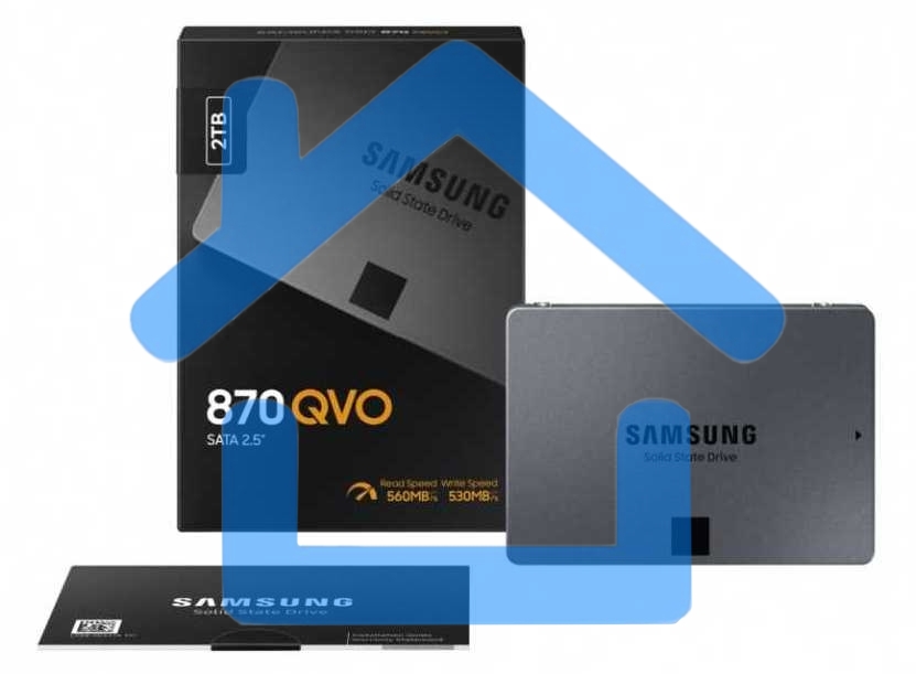 Накопитель SSD Samsung 870 QVO, 2Tb, SATA III, 2.5