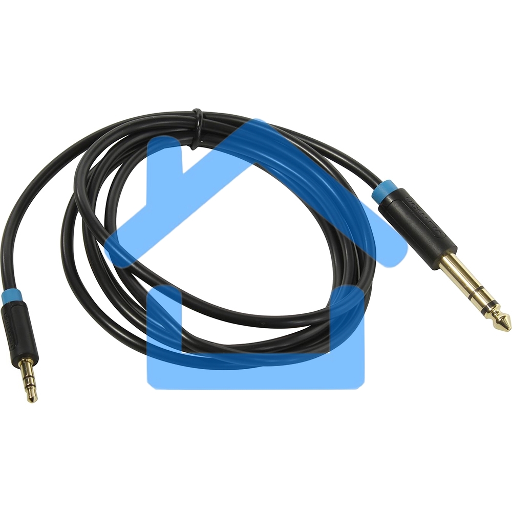 Кабель Vention аудио Jack 6,5 mm M/ 3,5 M - 1,5м BABBG