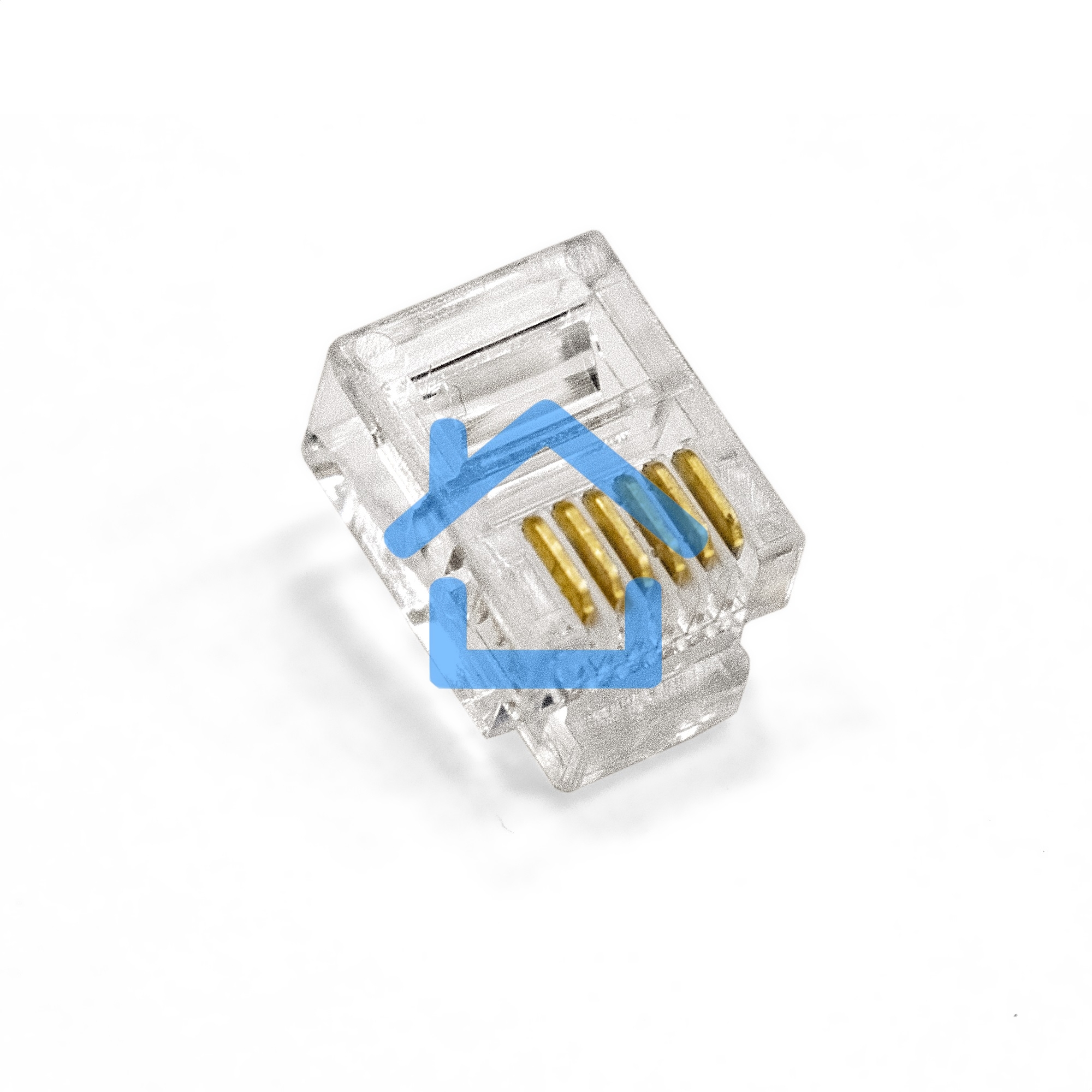 Коннектор ExeGate PL12-6P6C-100 RJ-12 телефонный разъем (6P6C), золотое напыление (100шт)