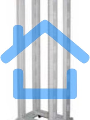 Стойка двухрамная Lanmaster TWT-RACK2-42U-6X6 42U 600ммX600мм серый