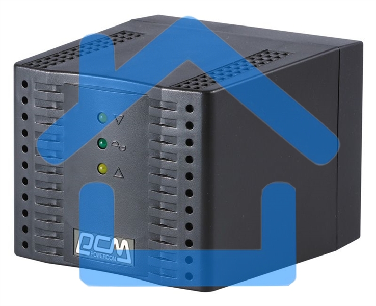 Стабилизатор напряжения Powercom Voltage Regulator, 3000VA, Black, Schuko