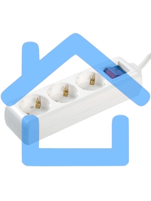 Удлинитель 3х1.5м с заземл. 16А IP20 У03К с выкл. ПВС 3х1 ИЭК WYP10-16-03-01-ZK-17