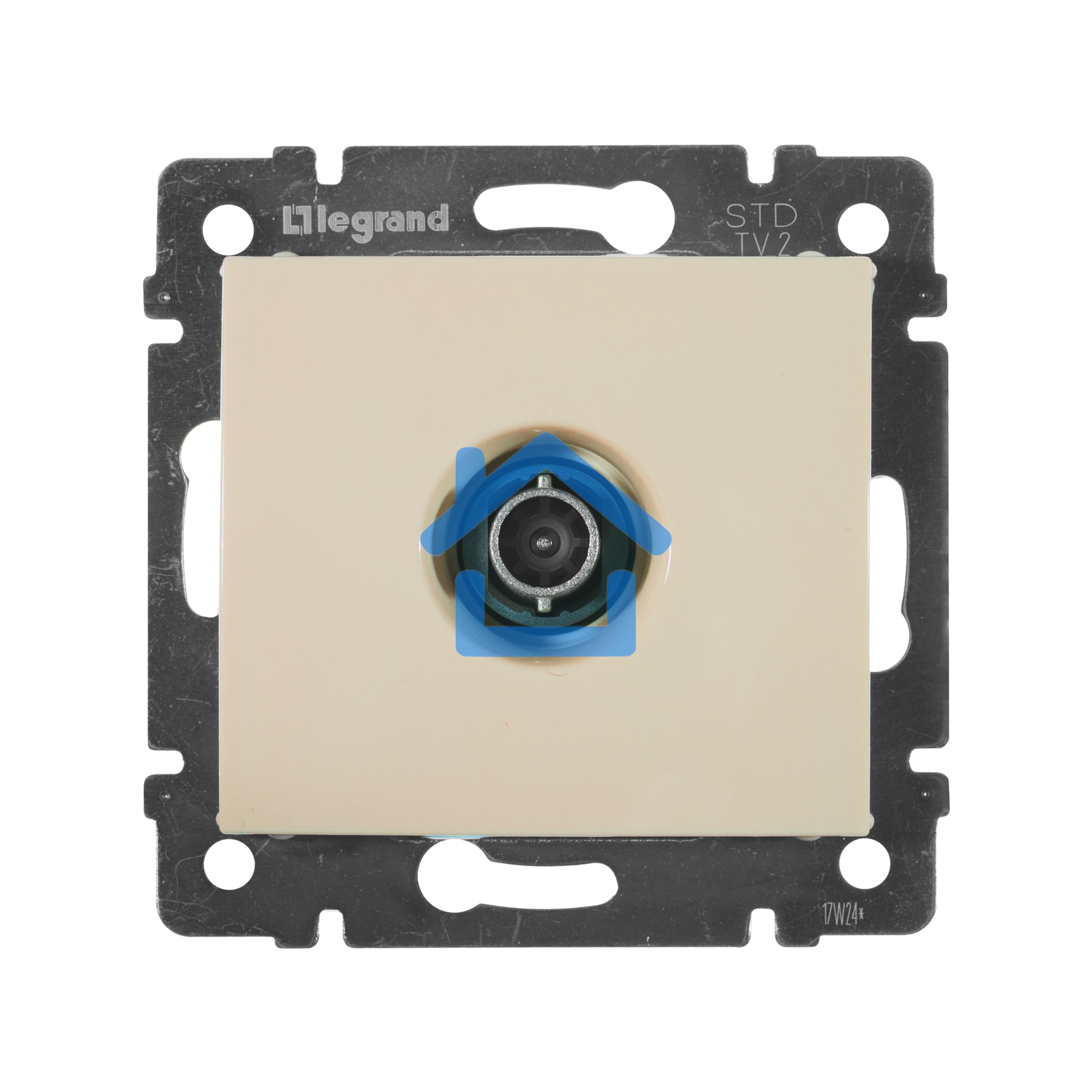 Телевизионная розетка Legrand Valena 774330, оконечная, крем, 10 дБ