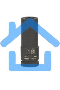 Головка ударная удлиненная шестигранная, 18 мм, 1/2