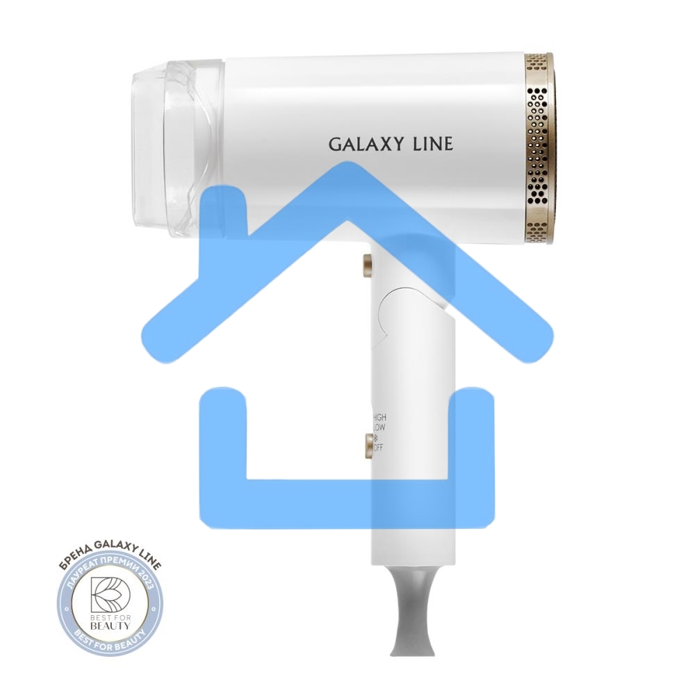Фен для волос Galaxy Line GL 4353, белый, 2200 Вт, 2 скорости потока воздуха, функция 