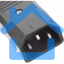 Вилка Lanmaster IEC 60320 C14 10A 250V разборная черная