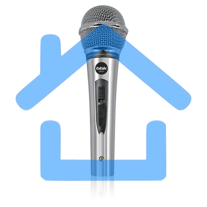 Микрофон проводной BBK CM131 5м серебристый