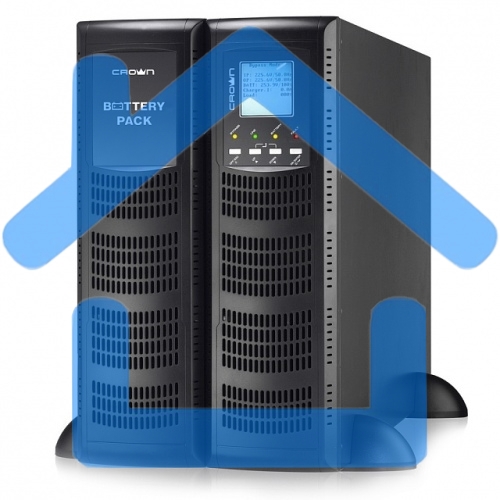 Источник бесперебойного питания CROWN On-Line CMUOA-300X-6K 6000VA/5400W, корпус металл, TOWER&RACK, 3U+3U, АКБ 16*12V/7AH, PF-0.9, AVR 110-300V, порт USB+RS-232, EPO, розетки - клемная колодка (Ph+N+GND), входной кабель 2,5 м, вентилятор охлаждения, авто