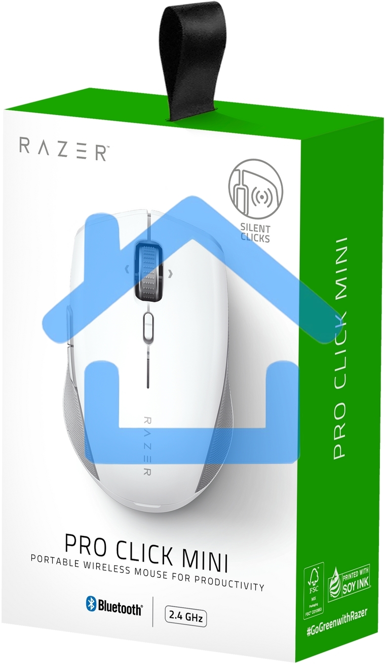 Мышь беспроводная Razer Pro Click Mini белый, 12000 dpi, радиоканал, Bluetooth, USB, кнопки - 7