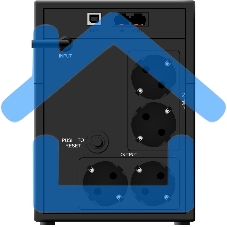 Источник бесперебойного питания Ippon Back Basic 1200 LCD Euro 720Вт 1200ВА черный