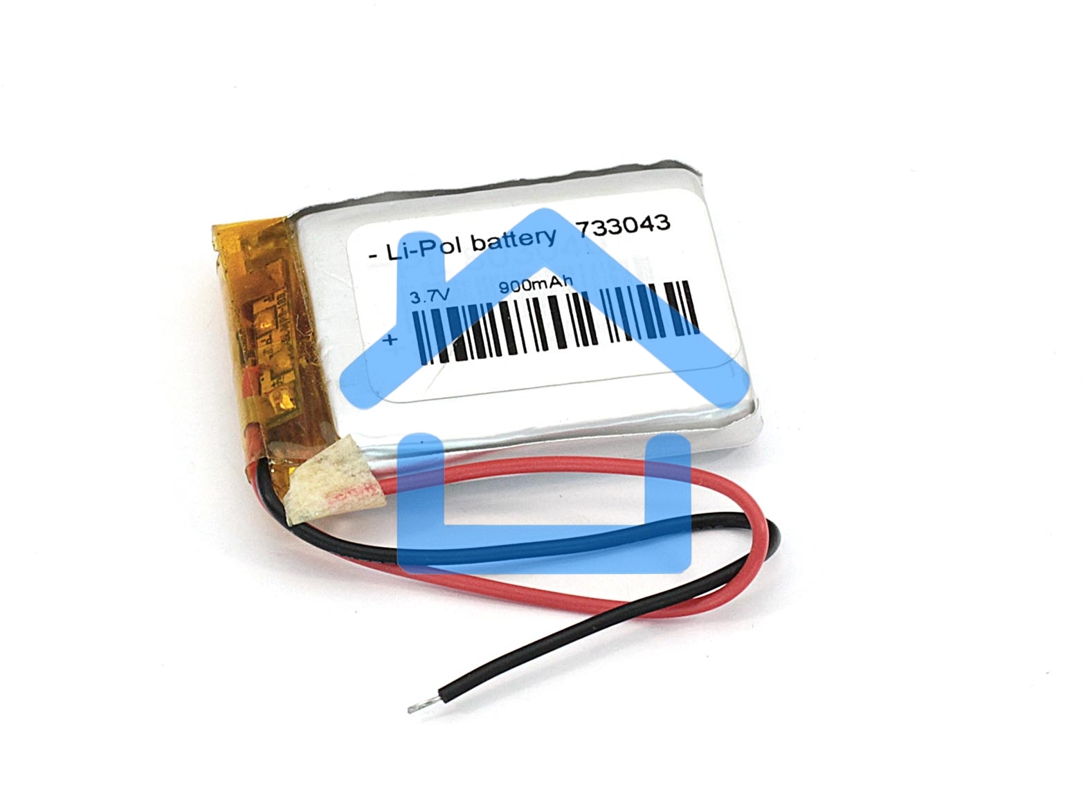 Аккумулятор Li-Pol (батарея) 7.3*30*43мм 2pin 3.7V/900mAh