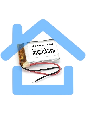 Аккумулятор Li-Pol (батарея) 7.3*30*43мм 2pin 3.7V/900mAh