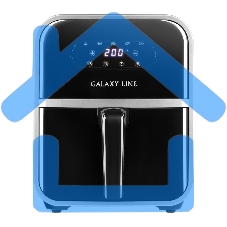 Аэрогриль Galaxy Line GL 2528, черный, электронное управление, с функцией сушки овощей и фруктов, 2000 Вт