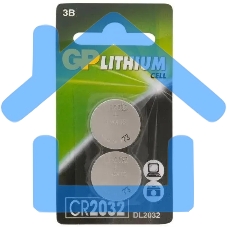 Батарея GP Lithium CR2032 (2шт) блистер